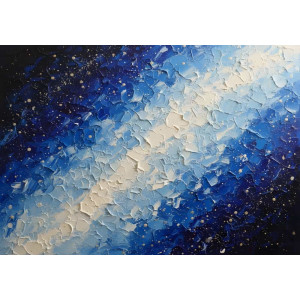Stardust Current Cosmic Flow - Magical AI Wall Mural