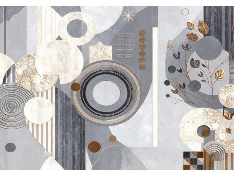 Urban Cosmos - AI Art Wall Mural for Contemporary Interiors