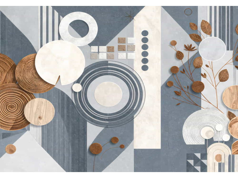 Urban Harvest - AI Art Wall Mural for Contemporary Interiors