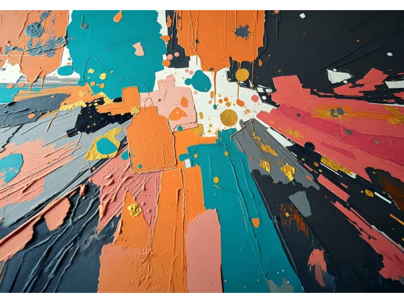 Urban Burst - AI Art Wall Mural for Contemporary Interiors Urban Burst - AI Art Wall Mural for Contemporary Interiors