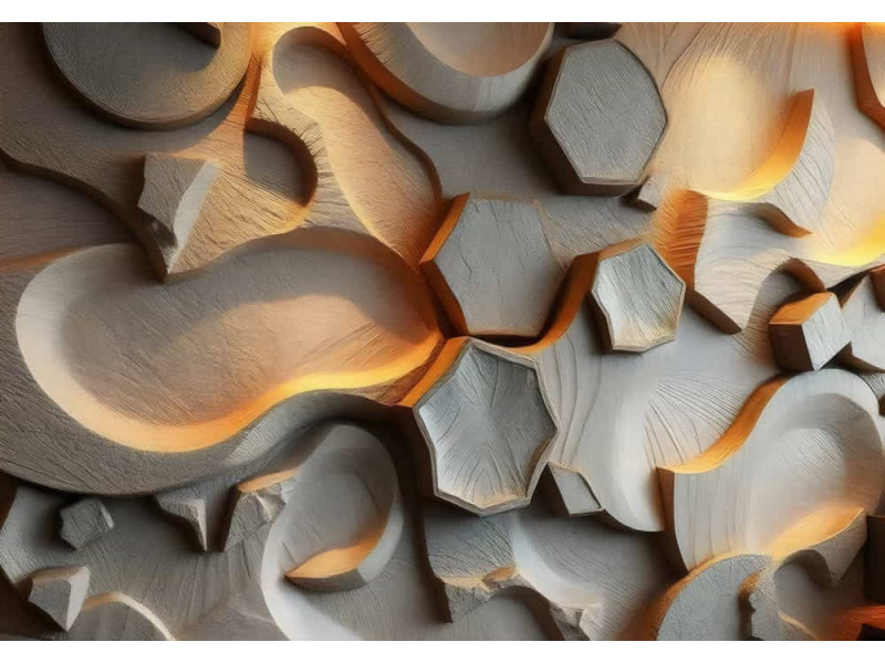 Whispering Wood Forest Scene - Nature AI Wall Mural