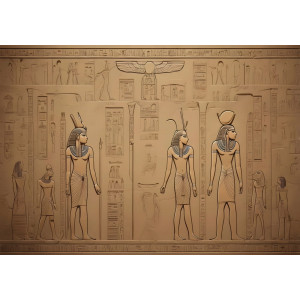 Egyptian Figures - AI Art Wall Mural for Contemporary Interiors Egyptian Figures - AI Art Wall Mural for Contemporary Interiors | Wall4Soul
