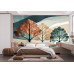 Abstract Tree Composition Nature Art - Organic AI Wall Mural