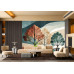 Abstract Tree Composition Nature Art - Organic AI Wall Mural