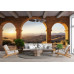 Golden Vista - AI Art Wall Mural for Contemporary Interiors Golden Vista - AI Art Wall Mural for Contemporary Interiors