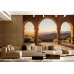 Golden Vista - AI Art Wall Mural for Contemporary Interiors Golden Vista - AI Art Wall Mural for Contemporary Interiors
