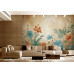 Faded Florals - AI Art Wall Mural for Contemporary Interiors Faded Florals - AI Art Wall Mural for Contemporary Interiors