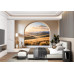 Pastoral Portal - AI Art Wall Mural for Contemporary Interiors Pastoral Portal - AI Art Wall Mural for Contemporary Interiors