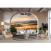 Pastoral Portal - AI Art Wall Mural for Contemporary Interiors Pastoral Portal - AI Art Wall Mural for Contemporary Interiors