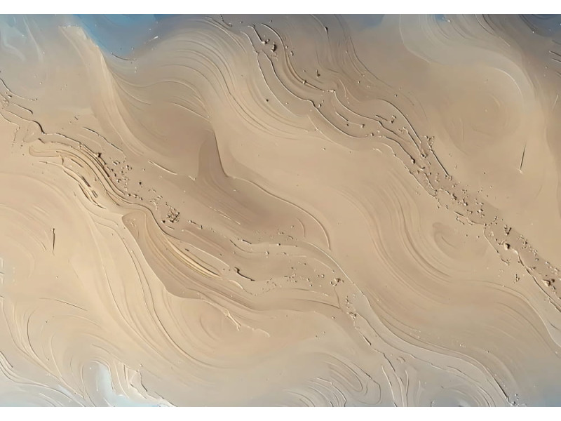 Desert Calm Sand - AI Art Wall Mural for Contemporary Interiors