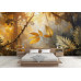 Enchanted Golden Jungle - AI Art Wall Mural for Contemporary Interiors Enchanted Golden Jungle - AI Art Wall Mural for Contemporary Interiors