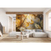 Enchanted Golden Jungle - AI Art Wall Mural for Contemporary Interiors Enchanted Golden Jungle - AI Art Wall Mural for Contemporary Interiors