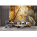 Enchanted Golden Jungle - AI Art Wall Mural for Contemporary Interiors Enchanted Golden Jungle - AI Art Wall Mural for Contemporary Interiors