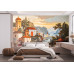 Mediterranean Village - AI Art Wall Mural for Contemporary Interiors