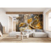 Forest Gold - AI Art Wall Mural for Contemporary Interiors Forest Gold - AI Art Wall Mural for Contemporary Interiors