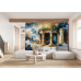 Mythical Ancient Temple - AI Art Wall Mural for Contemporary Interiors