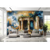Mythical Ancient Temple - AI Art Wall Mural for Contemporary Interiors