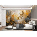 Golden Fields Abstract - AI Art Wall Mural for Contemporary Interiors Golden Fields Abstract - AI Art Wall Mural for Contemporary Interiors