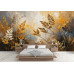 Golden Fields Abstract - AI Art Wall Mural for Contemporary Interiors Golden Fields Abstract - AI Art Wall Mural for Contemporary Interiors