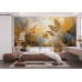 Golden Fields Abstract - AI Art Wall Mural for Contemporary Interiors Golden Fields Abstract - AI Art Wall Mural for Contemporary Interiors