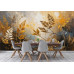 Golden Fields Abstract - AI Art Wall Mural for Contemporary Interiors Golden Fields Abstract - AI Art Wall Mural for Contemporary Interiors