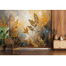 Golden Fields Abstract - AI Art Wall Mural for Contemporary Interiors Golden Fields Abstract - AI Art Wall Mural for Contemporary Interiors