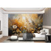 Sun-Kissed Wildflowers - AI Art Wall Mural for Contemporary Interiors Sun-Kissed Wildflowers - AI Art Wall Mural for Contemporary Interiors
