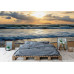 Island Sunset Waves - AI Art Wall Mural for Contemporary Interiors Island Sunset Waves - AI Art Wall Mural for Contemporary Interiors