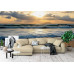 Island Sunset Waves - AI Art Wall Mural for Contemporary Interiors Island Sunset Waves - AI Art Wall Mural for Contemporary Interiors
