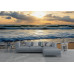 Island Sunset Waves - AI Art Wall Mural for Contemporary Interiors Island Sunset Waves - AI Art Wall Mural for Contemporary Interiors