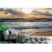 Island Sunset Waves - AI Art Wall Mural for Contemporary Interiors Island Sunset Waves - AI Art Wall Mural for Contemporary Interiors