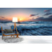 Dusk Ocean Waves - AI Art Wall Mural for Contemporary Interiors Dusk Ocean Waves - AI Art Wall Mural for Contemporary Interiors