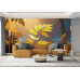 Glimmering Forest Floor - AI Art Wall Mural for Contemporary Interiors