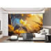 Sunlit Golden Canopy - AI Art Wall Mural for Contemporary Interiors