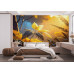 Sunlit Golden Canopy - AI Art Wall Mural for Contemporary Interiors