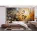 Autumnal Bloom Abstract - AI Art Wall Mural for Contemporary Interiors Autumnal Bloom Abstract - AI Art Wall Mural for Contemporary Interiors