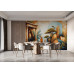 Serene Temple Garden - AI Art Wall Mural for Contemporary Interiors Serene Temple Garden - AI Art Wall Mural for Contemporary Interiors
