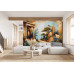 Serene Temple Garden - AI Art Wall Mural for Contemporary Interiors Serene Temple Garden - AI Art Wall Mural for Contemporary Interiors
