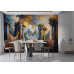 Ancient Greek Temple Ruins - AI Art Wall Mural for Contemporary Interiors Ancient Greek Temple Ruins - AI Art Wall Mural for Contemporary Interiors