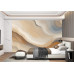 Beige, Brown & Blue Fluid Swirls - Earthy AI Wall Mural
