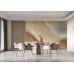 Beige, Brown & Blue Fluid Swirls - Earthy AI Wall Mural