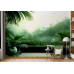 Tropical Morning Mist - AI Art Wall Mural for Contemporary Interiors Tropical Morning Mist - AI Art Wall Mural for Contemporary Interiors