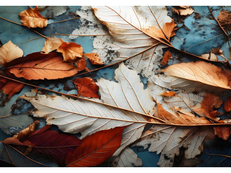 Decayed Harmony - AI Art Wall Mural for Contemporary Interiors