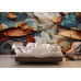 Decayed Harmony - AI Art Wall Mural for Contemporary Interiors