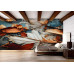 Decayed Harmony - AI Art Wall Mural for Contemporary Interiors