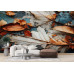 Decayed Harmony - AI Art Wall Mural for Contemporary Interiors