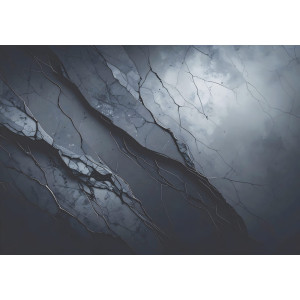 Midnight Cracks Abstract Marble - AI Art Wall Mural for Contemporary Interiors Midnight Cracks Abstract Marble - AI Art Wall Mural for Contemporary Interiors | Wall4Soul