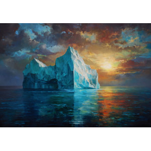 Arctic Sunset Monolith | Wall4Soul