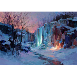 Aurora Frost Valley | Wall4Soul