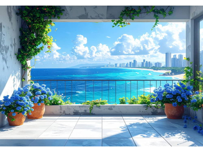 Mediterranean Balcony View Mediterranean Balcony View